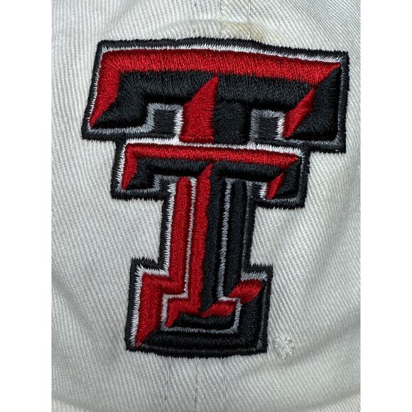 Texas Tech Red Raiders NCAA 47 Brand Adjustable Hat White Red Black Bred GUC - Picture 3 of 12